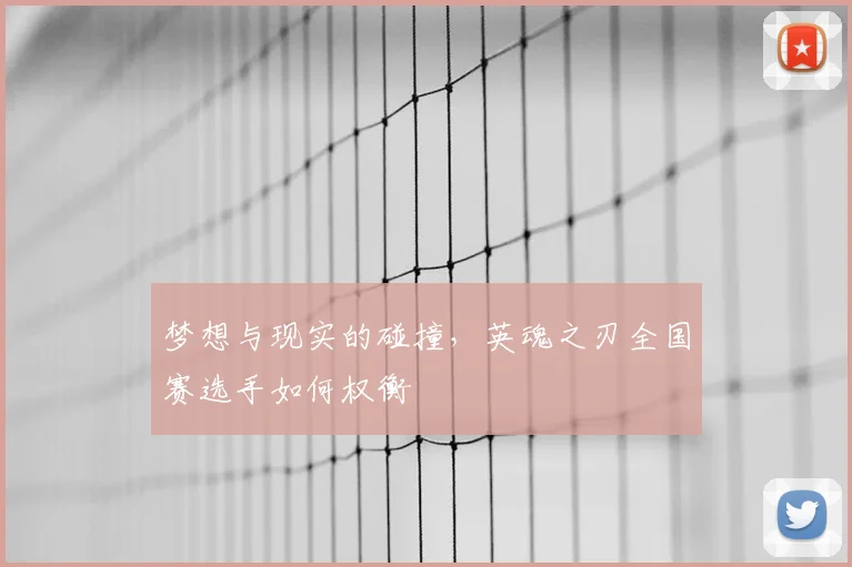 梦想与现实的碰撞，英魂之刃全国赛选手如何权衡